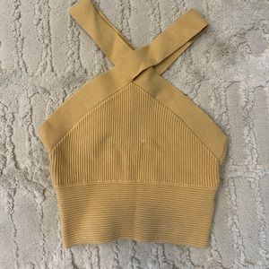 Abercrombie & Fitch Tan Crop Top